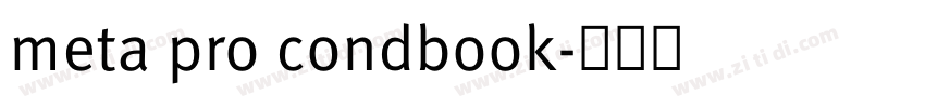 meta pro condbook字体转换